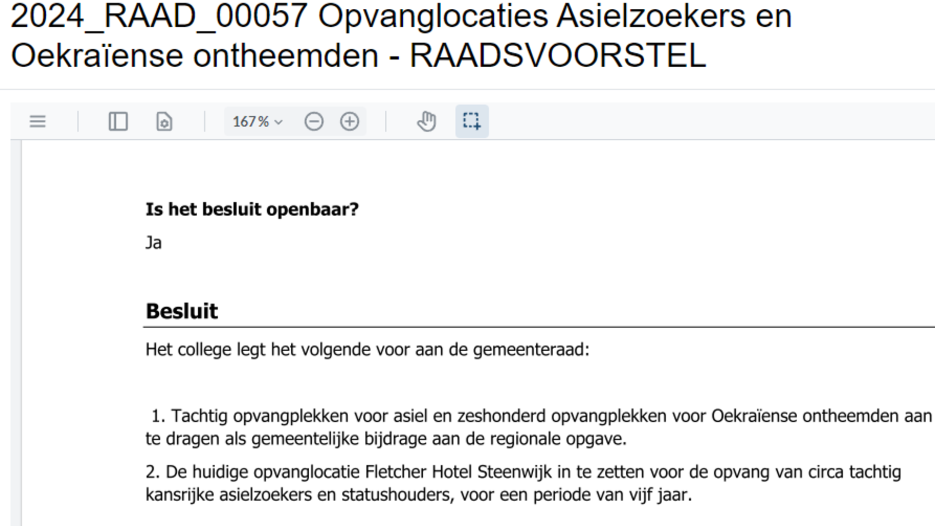 raadsvoorstel 000057