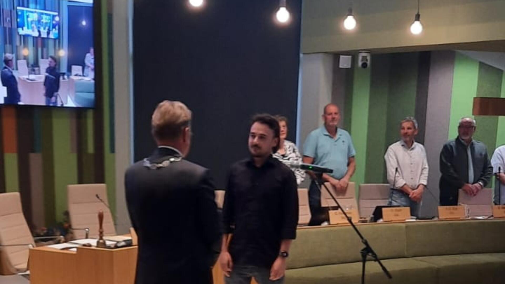 installatie Lennard Beuk als burgerraadslid GL